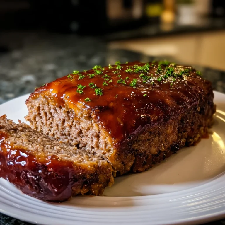 Meatloaf with Brown Sugar Glaze 4 Servings Easy Delicious