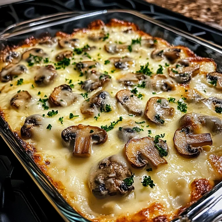 Mushroom Mozzarella Bake 5 Steps Easy Delicious