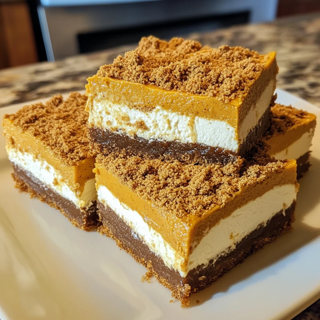 No Bake Pumpkin Cheesecake Bars 4 Servings Easy Delicious