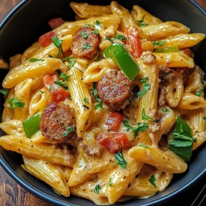One Pot Creamy Cajun Sausage Pasta 30 Minutes Easy Delicious