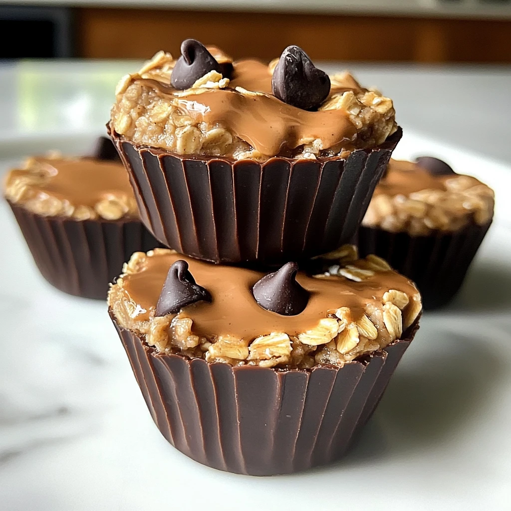 Peanut Butter Protein Oatmeal Cups 4 Servings Easy Delicious