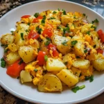 Potato Egg Scramble 4 Servings Easy Delicious
