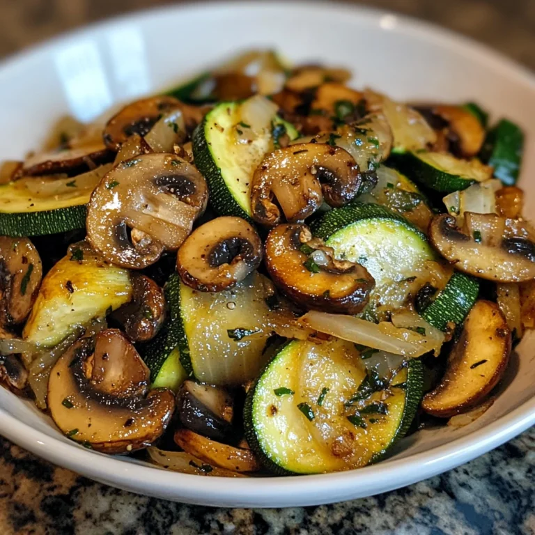 Sauteed Zucchini Mushrooms And Onions 5 Steps Easy Delicious