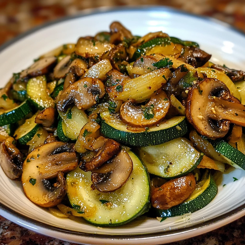 Sauteed Zucchini Mushrooms And Onions 5 Steps Easy Delicious