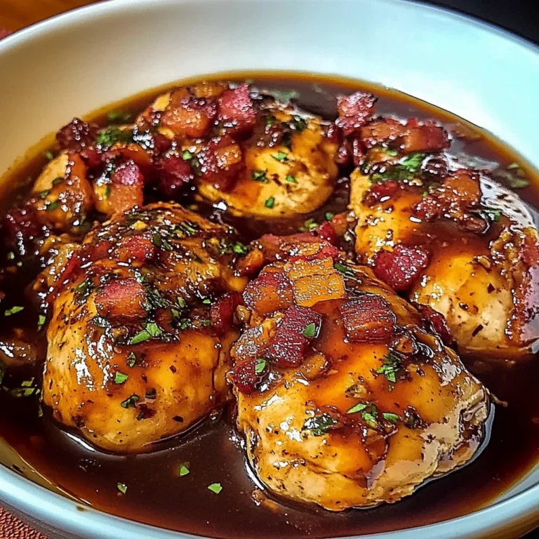Slow Cooker Bacon Brown Sugar Garlic Chicken 4 Servings Easy Delicious
