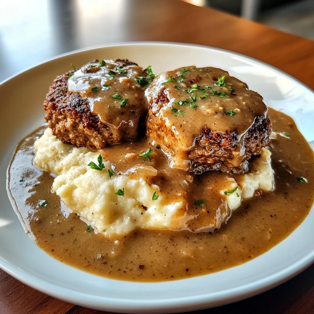 Slow Cooker Salisbury Steak 4 Servings Easy Delicious