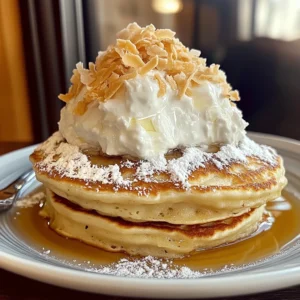 Sweet Coconut Cream Pancakes 4 Servings Ultimate Delicious