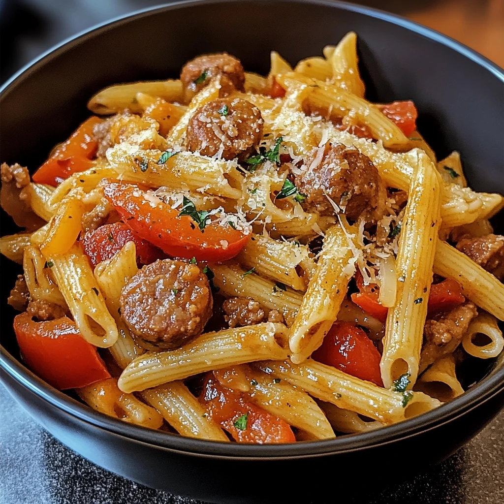 Sweet Pepper and Sausage Pasta 30 Minutes Ultimate Delicious
