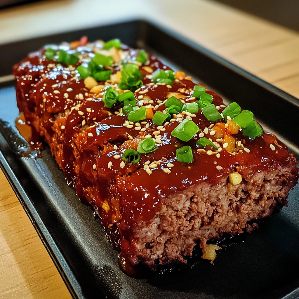 Sweet & Spicy Korean BBQ Meatloaf 5 Steps Ultimate Delicious