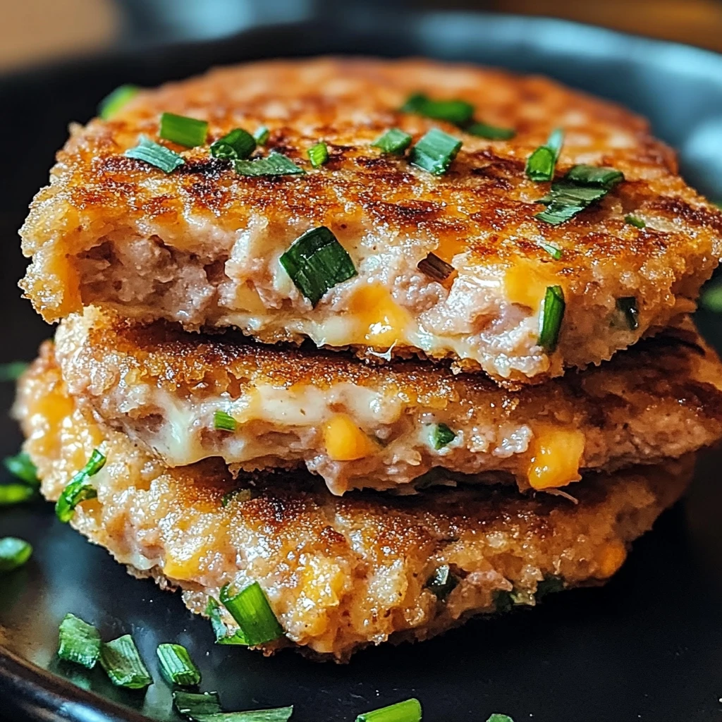 Tuna Melt Patties 4 Servings Easy Delicious