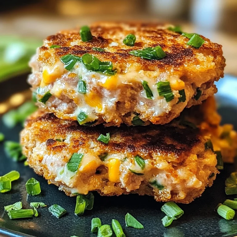 Tuna Melt Patties 4 Servings Easy Delicious