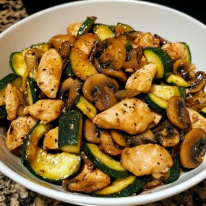 Zucchini Mushroom Chicken Stir Fry 30 Minutes Easy Delicious
