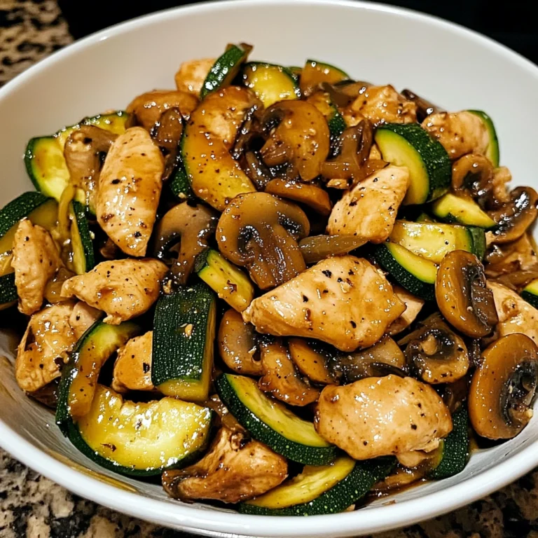 Zucchini Mushroom Chicken Stir Fry 30 Minutes Easy Delicious