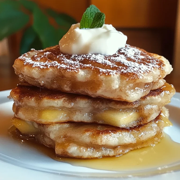 Apple Fritter Pancakes 4 Servings Perfectly Delicious