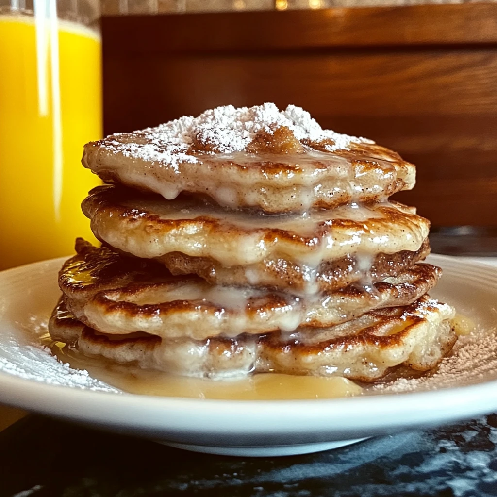 Apple Fritter Pancakes 4 Servings Perfectly Delicious