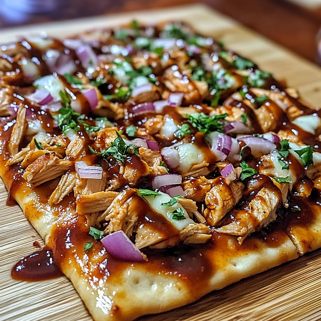 BBQ Chicken Flatbread Pizza 10 Minutes Easy Delicious