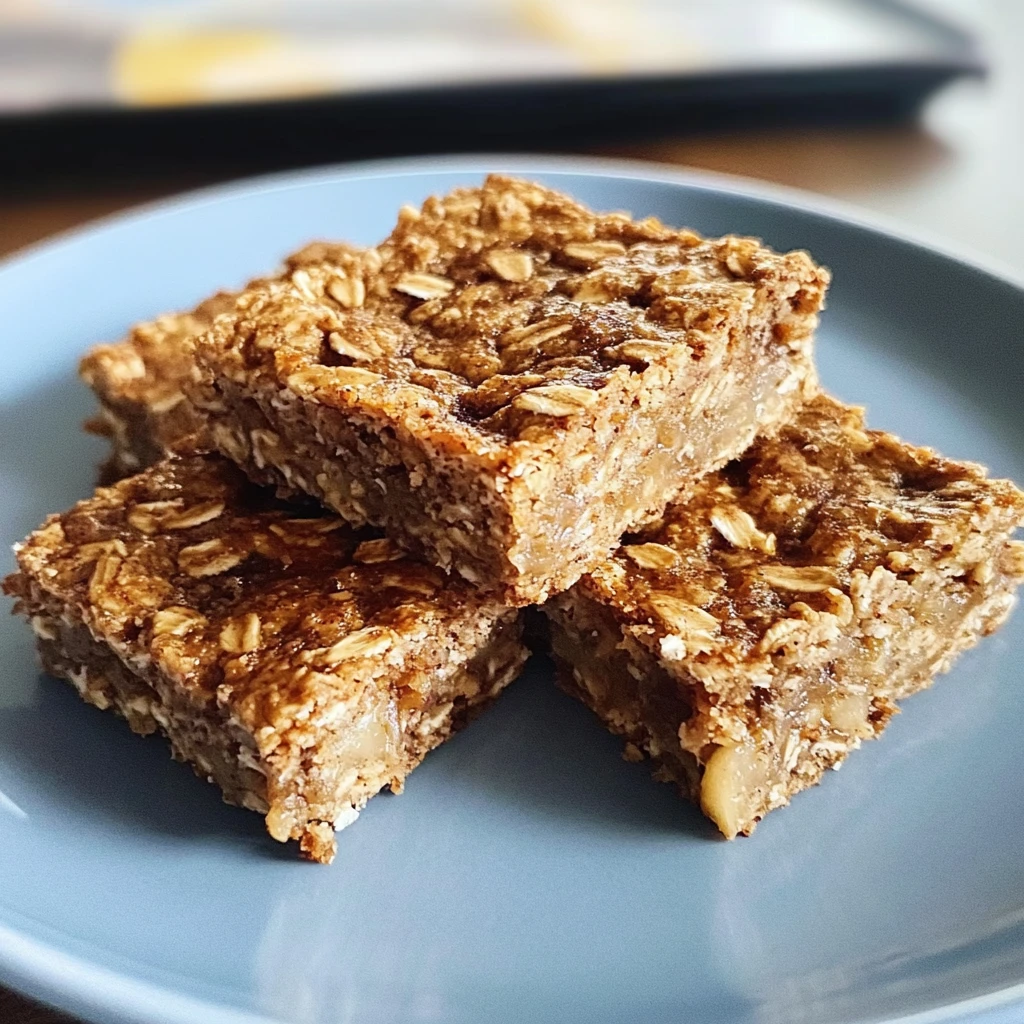 Baked Banana Oatmeal Bars 5 Steps Easy Delicious