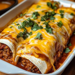 Baked Wet Burritos 6 Ingredients Perfect Delicious