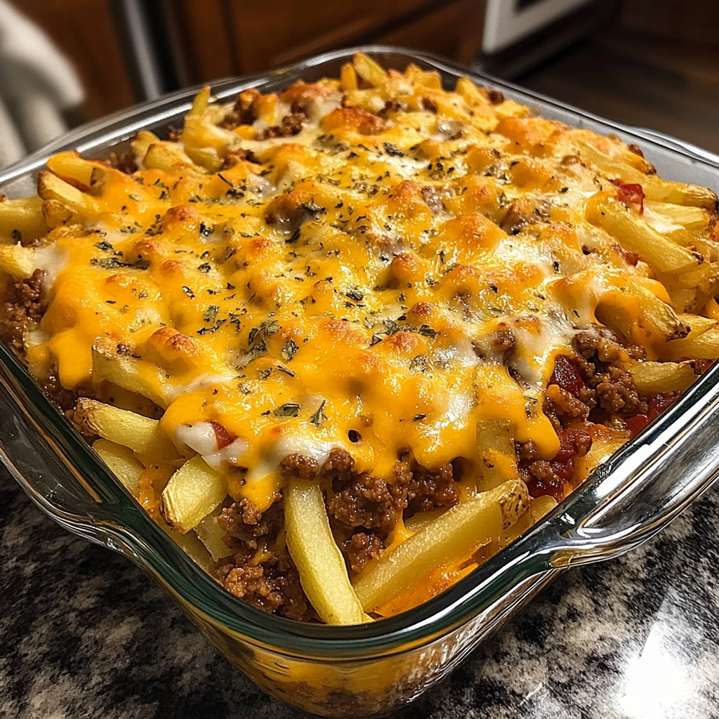 Cheeseburger French Fry Casserole 30 Minutes Easy Delicious