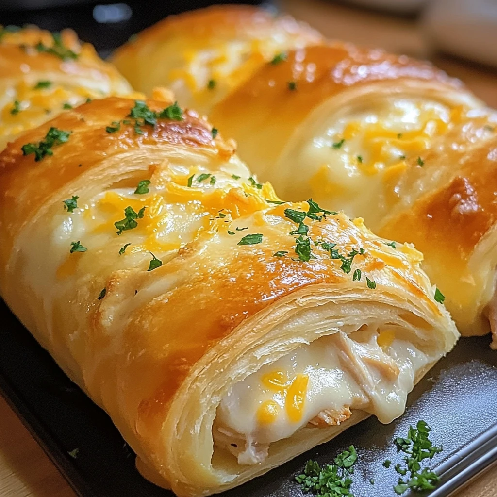 Cheesy Chicken Crescent Rolls 4 Servings Easy Delicious