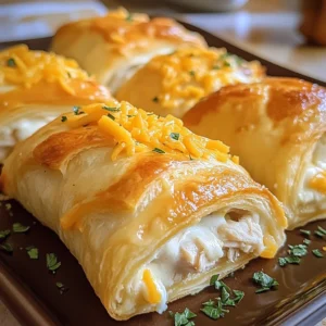 Cheesy Chicken Crescent Rolls 4 Servings Easy Delicious