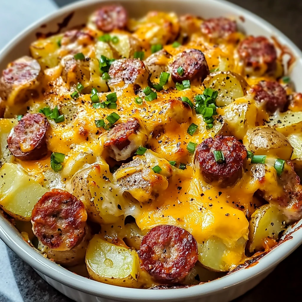 Cheesy Ranch Potatoes and Smoked Sausage 30 Minutes Easy Delicious