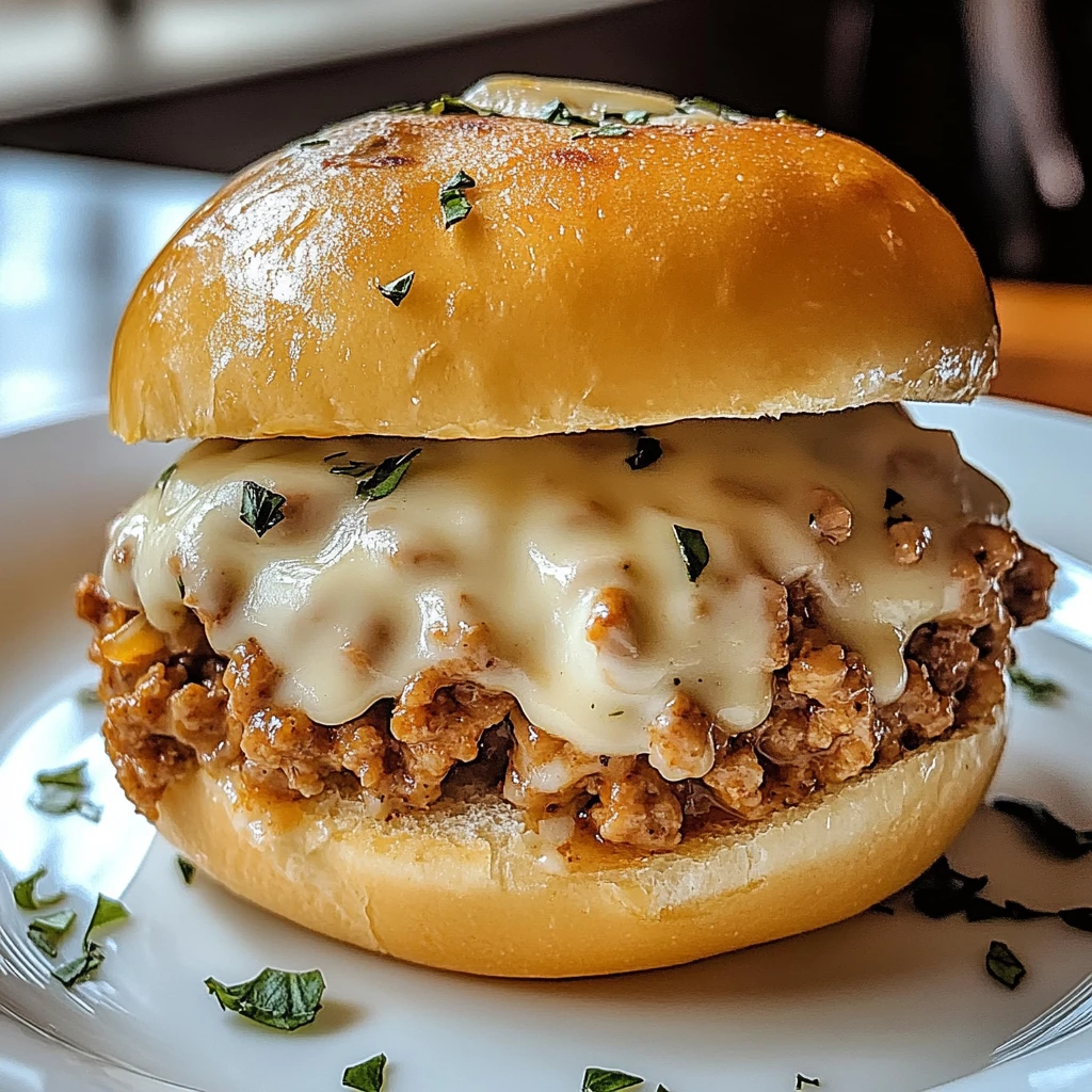 Chicken Alfredo Sloppy Joes 4 Servings Easy Delicious