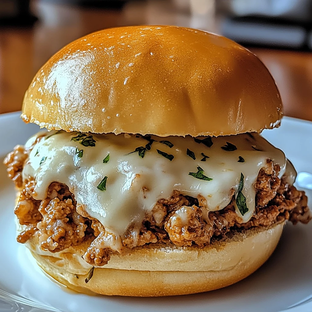 Chicken Alfredo Sloppy Joes 4 Servings Easy Delicious