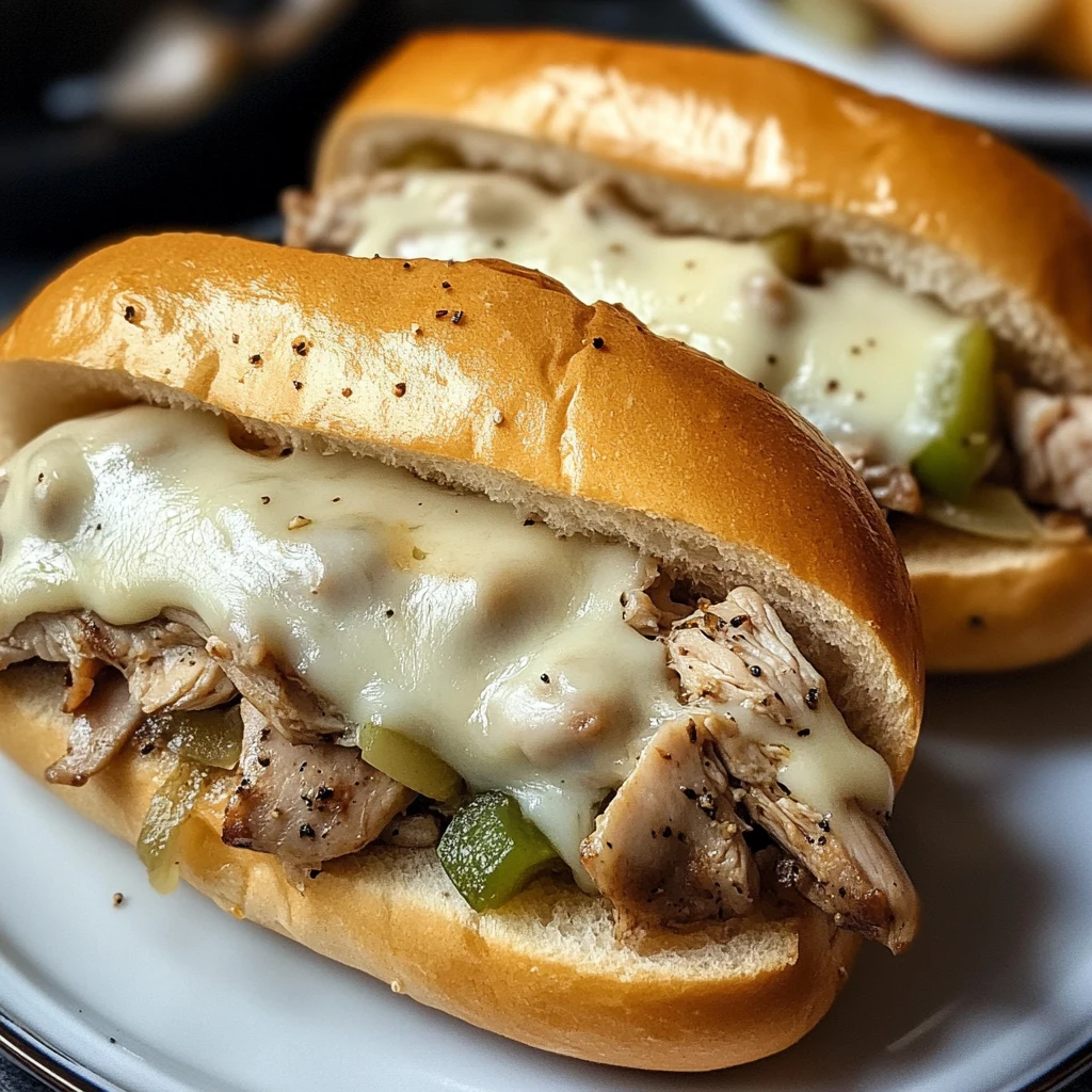 Chicken Cheese Steak Sandwiches 4 Ingredients Ultimate Delicious