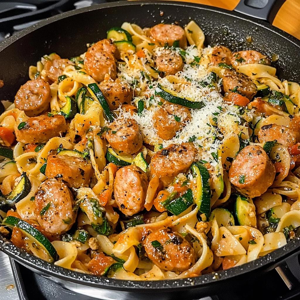 Chicken Zucchini Pasta Skillet 30 Minutes Quick Delicious