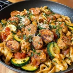 Chicken Zucchini Pasta Skillet 30 Minutes Quick Delicious