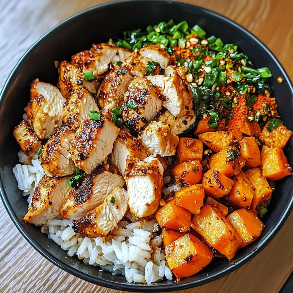 Chicken and Sweet Potato Rice Bowl 30 Minutes Easy Delicious