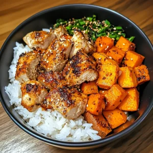 Chicken and Sweet Potato Rice Bowl 30 Minutes Easy Delicious