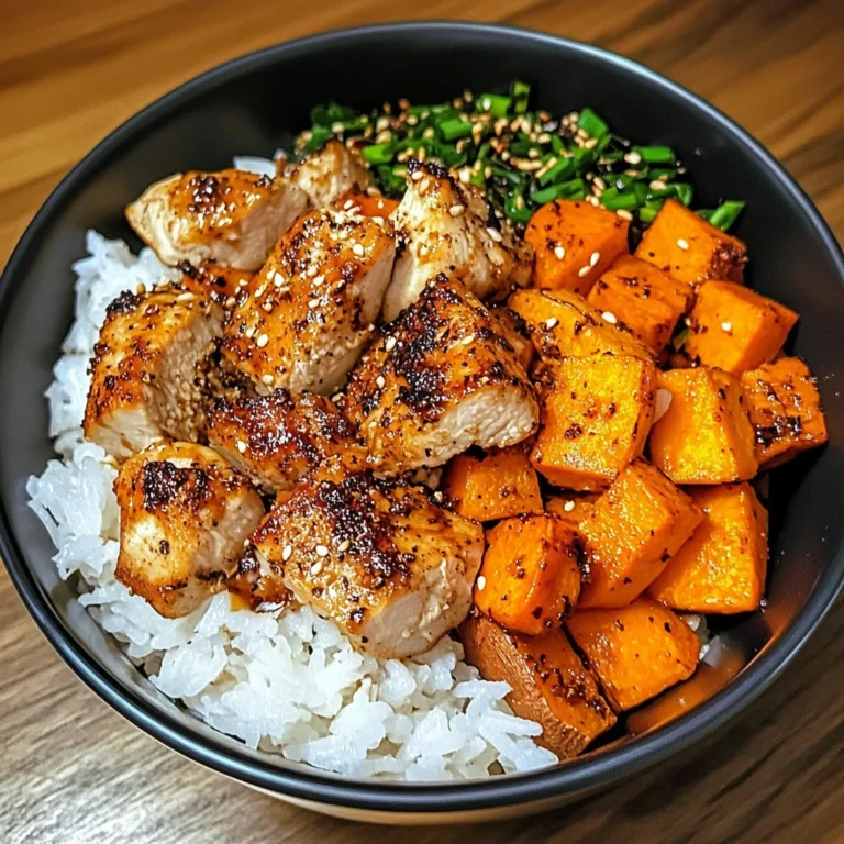 Chicken and Sweet Potato Rice Bowl 30 Minutes Easy Delicious
