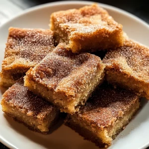 Cinnamon Sugar Blondies 30 Minutes Easy Delicious