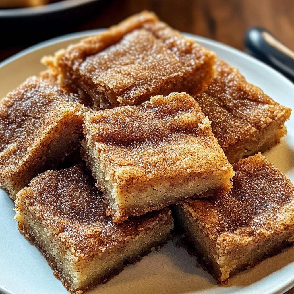 Cinnamon Sugar Blondies 30 Minutes Easy Delicious