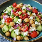 Cottage Cheese and Chickpeas Salad 4 Servings Perfect Delicious