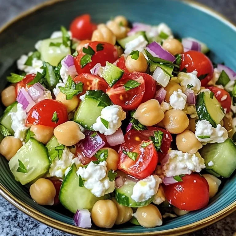 Cottage Cheese and Chickpeas Salad 4 Servings Perfect Delicious