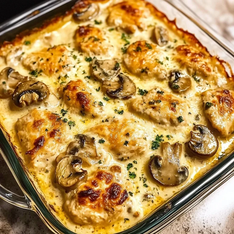Creamy Chicken and Mushroom Bake 30 Minutes Easy Delicious