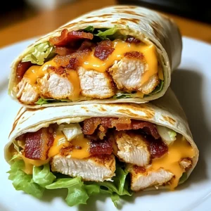 Crispy Chicken Bacon Ranch Wrap 4 Ingredients Perfect Delicious