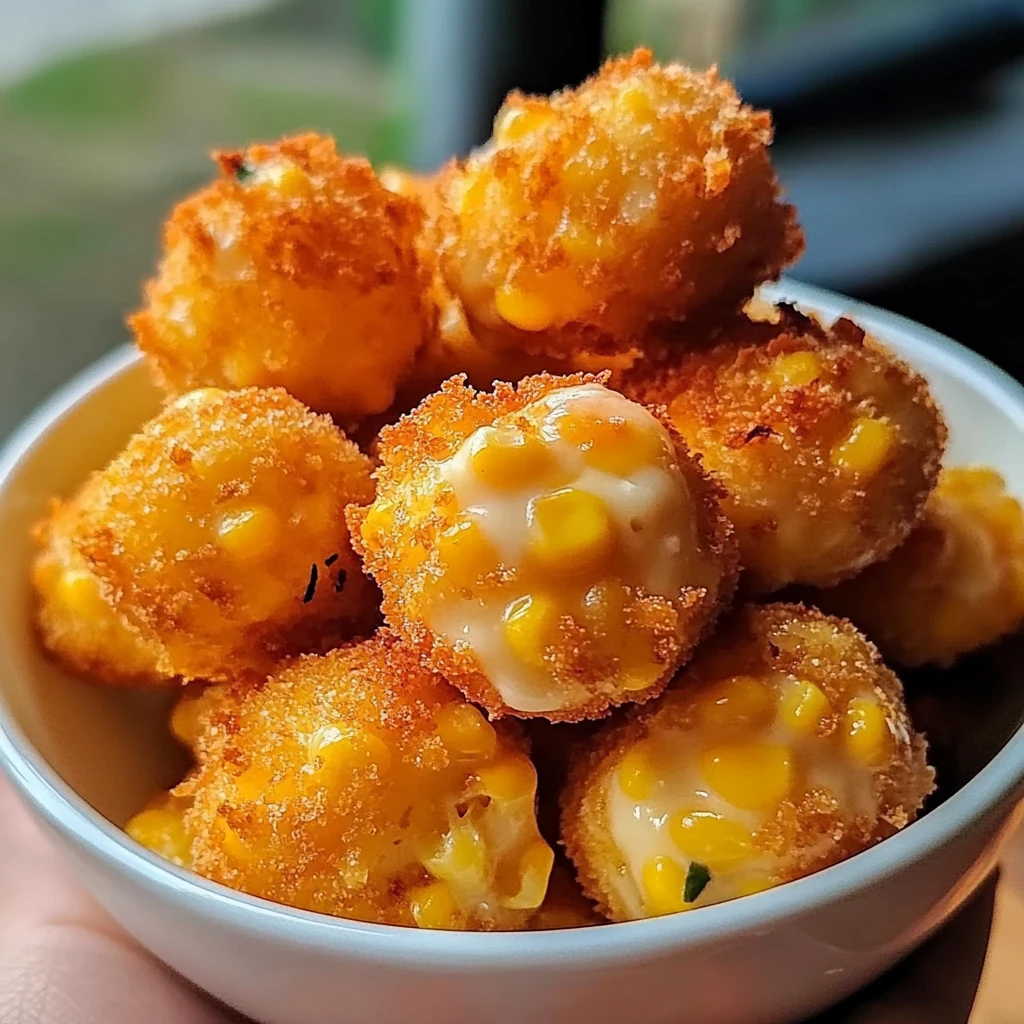 Crispy Corn Cheese Bites 4 Servings Easy Delicious