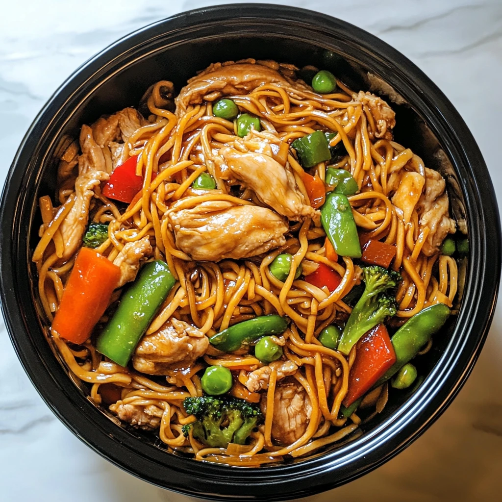 Crockpot Chicken Lo Mein 4 Servings Easy Delicious