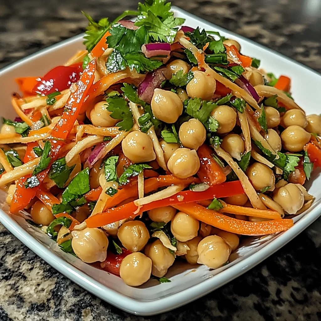 Crunchy Thai Chickpea Salad 5 Steps Easy Delicious