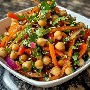 Crunchy Thai Chickpea Salad 5 Steps Easy Delicious