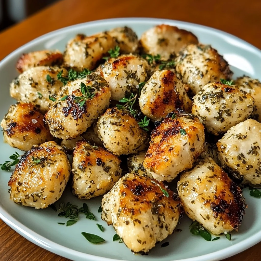 Easy Garlic Herbed Chicken Bites 30 Minutes Amazing