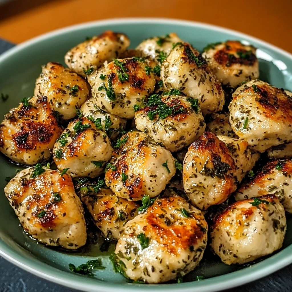 Easy Garlic Herbed Chicken Bites 30 Minutes Amazing
