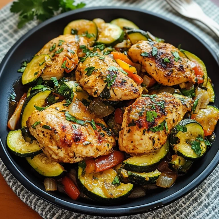 Flavorful Paprika Zucchini Chicken 30 Minutes Easy Delicious