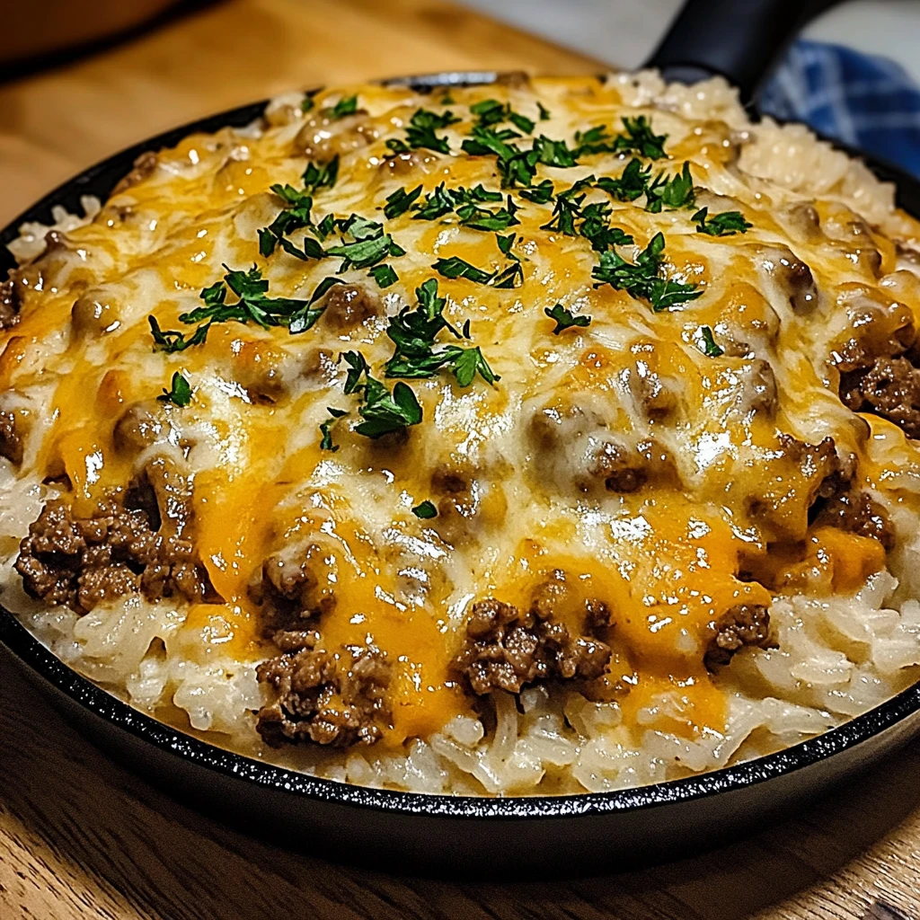 Garlic Butter Beef and Rice Skillet 30 Minutes Amazing
