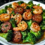 Garlic Butter Shrimp Sausage and Broccoli 30 Minutes Easy Delicious