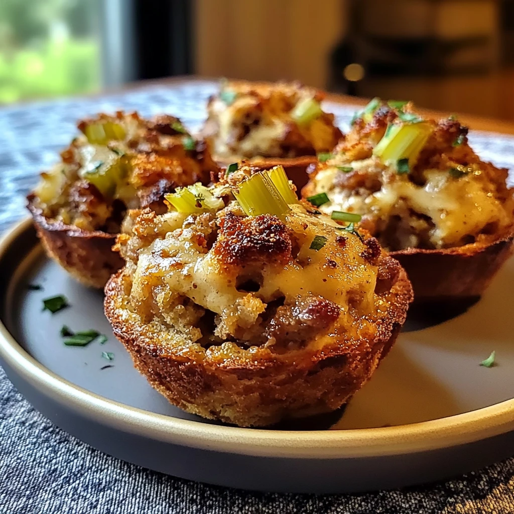 Gravy-Stuffed Stuffing Muffins 12 Servings Ultimate Delicious